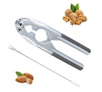 volumoon Cascanueces, Abridor de Nogal, Cascanueces de Metal, Nueces Cascanueces con Tenedores, Antideslizante, Abridor de Nueces con Pinza para Nueces Almendras Avellanas o Todo Tipo de Frutos Secos