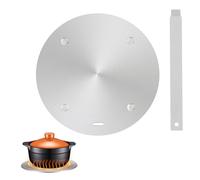 volumoon Convertidor de inducción de acero inoxidable de 20 cm, difusor de calor para sartenes/estufa de gas