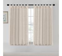 Volumoon 160x132cm 2pz Cortinas de Lino, Calor Cortinas Opacas, Cortinas Translucida de Dormitorio, Cortinas Termicas aislantes Frio Calo, Cortinas Salon, Cortinas de Translúcido, para Sala Cuarto