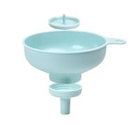 Volumoon Embudo de Cocina de Boca Ancha, 3 en 1 Embudo de Plástico Grado Alimenticiocon Colador Desmontable, Embudo Mermelada, Embudo Desmontable, funnel Set para Trasvasar Especias, Líquidos, Judías