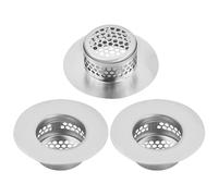 Volumoon Filtro Fregadero de Cocina, 2 Piezas Filtro de Fregadero de Acero Inoxidable, Filtra Residuos y Evitar el Bloqueo, Coladores de Desagüe, Filtro de Drenaje, para Cocina y Baño