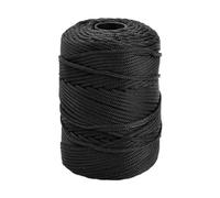 Volumoon Hilo de poliéster, alambre de hielo ligero, 3 mm, 164 pies, negro, para bricolaje, colgar en la pared, decoración de tapiz de plantas