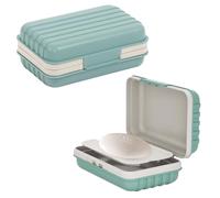Volumoon Jaboneras de Viaje, 2 Piezas Portátil Caja de Jabón con Tapa, Resistente y Duradero, Jabonera Cuadrada, para Cuarto de Baño, Viajar, acampadas y Otras Actividades Al Aire