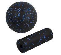 Volumoon Juego de Bolas de Masaje (Mini Rodillo de Masaje y Bola de Masaje), Pelotas de Masaje para Fascias, Rodillo Masaje Muscular, para Aliviar el Dolor o Masaje Muscular de Tejido (Azul)