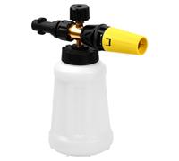 Volumoon Lanza de Espuma de Nieve, Cañón de Espuma para Lavadora a Presión, 1L Lanza de Espuma Dispensador de Jabón Botella Boquilla Ajustable, para Coche Karcher K2 K3 K4 K5 K6 K7 Hidrolimpiadora