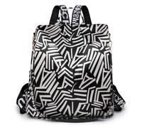 volumoon Mochila Antirrobo Mujer, Casual Mochila Mujer, Bolso Mochila Mujer Impermeable de Nylon, Impresión de Moda Bolsas de Hombro Mochila Escolar, Trabajo Mochila Casual Viaje Backpack