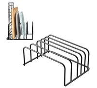 volumoon Organizadores de Tablas de Cortar, 2 Piezas Soporte para Tapa de Olla, Estante de Almacenamiento, Rejilla de Metal para Moldes de Hornear, Bandeja de Horno, Estante de Refrigeración