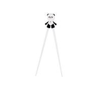 Volumoon Palillos Panda, Palillos para principiantes, Reutilizables, Palillos de Entrenamiento Niños, Palillos lindos Resistentes al Calor Palillos personalizados para Platos Asiáticos (Negro Blanco)