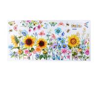 volumoon Pegatinas de Ventana, Primavera Verano Pegatinas de Anticolisión Flores de Jardín, Decorativos Pegatinas de Flores Adecuados para Baños, Pegatinas Flores para Dormitorio, Salón, Oficina