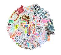 Volumoon Pegatinas Motivacionales, 100 Piezas Pegatinas Inspiradoras, Positiva Citas de Inspiración, Vinilo Pegatinas Impermeable, para Álbumes de Recortes, Cuadernos, Botellas de Agua