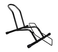 Volumoon Soporte de Bicicleta Independiente, Aparcamiento para Bicicleta, Soporte de Suelo para Bicicletas de 16 a 29 Pulgadas, Bicicleta de Montaña, Bicicleta de Carretera, MTB (Negro)