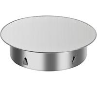 Volumoon Tapa para Tubo de Chimeneas, Tapa para Tubo de Estufa, Tapa de Acero Inoxidable para Chimenea, Inserto de Cubierta de Extremo de Tubería, Tapa de Orificio de Chimenea Plata