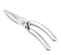 volumoon Tijeras de Cocina, Tijeras de Acero Inoxidable para Barbaco, Tijeras Afiladas de Cocina Profesional para Verduras, Tijeras de Pollos Multifuncion para Cortar Carne, Huesos, Pescado (Plata)