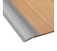 Volumoon Tira de Tapicería de 2 m, Tiras de Puerta de Transición, Tiras de Moldura de Puerta, Tira Divisoria de Puerta de Piso Autoadhesiva, Adecuado para una pendiente de umbral de 5 mm (Gris)