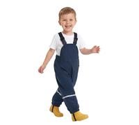 Volunboy Pantalón Peto Impermeable Niños 1-5 Años, Monos de Lluvia - Ajustable, Antibarros, Tirantes Reflective para Exteriores(Talla 120,4-5 años,Azul Marino)