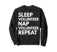 Voluntariado de la Siesta del sueño Voluntariado repetido Sudadera