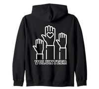 Voluntariado Voluntario, Apoyo al Ayudante de Servicio Comunitario Sudadera con Capucha