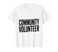 Voluntario Comunitario Orgulloso Partidario Ayudando a Otros Camiseta gráfica económica