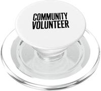 Voluntario Comunitario Orgulloso Partidario Ayudando a Otros PopSockets PopGrip para MagSafe