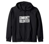 Voluntario Comunitario Orgulloso Partidario Ayudando a Otros Sudadera con Capucha