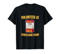Voluntario en el Puesto de concesión Deportes Humor para Padres Camiseta
