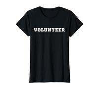 Voluntario Trabajador Social Voluntario Personal Uniforme con Texto Camiseta gráfica económica