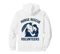 Voluntarios de Rescate de Caballos Cuidado de Animales Vida en el Rancho Sudadera con Capucha
