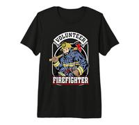 Volunteer Firefighter Fireman Firefighters Lovers Camiseta Premium