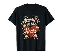 Volunteer Squad Heart Chalk Art Design - Diseño artístico en Color Rojo y Crema Camiseta