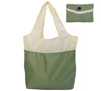 VOLURE Bolsas de la compra lavables, Bolso de compras plegable Multicolor for supermercado, bolso gran capacidad, resistente al agua, 5 uds(Beige)