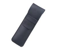 VOLURE Estuche para bolígrafos de Estilo Vintage Hecho a Leather Pen and Pencil Case Multicolor(Black-s)