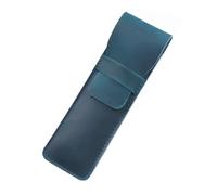 VOLURE Estuche para bolígrafos de Estilo Vintage Hecho a Leather Pen and Pencil Case Multicolor(Blue-s)