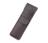 VOLURE Estuche para bolígrafos de Estilo Vintage Hecho a Leather Pen and Pencil Case Multicolor(Coffee-s)