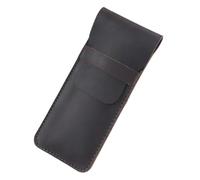 VOLURE Estuche para bolígrafos de Estilo Vintage Hecho a Leather Pen and Pencil Case Multicolor(Coffee-l)