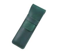 VOLURE Estuche para bolígrafos de Estilo Vintage Hecho a Leather Pen and Pencil Case Multicolor(Green-s)
