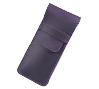 VOLURE Estuche para bolígrafos de Estilo Vintage Hecho a Leather Pen and Pencil Case Multicolor(Light Purple-l)