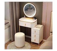 VOLURE Schminktisch-Set, Makeup Vanity Set For Women with Mirror Drawer Table Stool Multicolor Multiple Sizes(B,50cm)