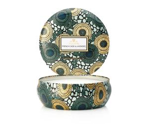 Voluspa Vela perfumada 3-wick in a tin 60h French Cade & Lavender