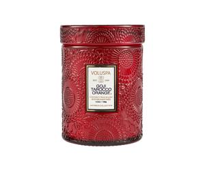 Voluspa Vela perfumada en bote de cristal Japonica 50 horas Goji Tarocco Orange