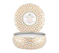 Voluspa Vela perfumada Maison Blanc 3-wick Tin 40 horas Italian Bellini