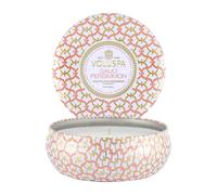 Voluspa Vela perfumada Maison Blanc 3-wick Tin 40 horas Saijo Persimmon