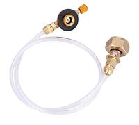 Voluxe Adaptador de Recarga de Gas para Acampar, convertidor de Tanque de Gas para Acampar, convertidor de Tanque de Gas para Acampar al Aire Libre para Picnic