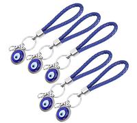 Voluxe Amuleto de Ojo Azul, joyería de Ojo Azul Turco, Llavero de Ojo, joyería, artesanía, Llavero de Ojo de la Suerte para Puerta Interior para Exterior