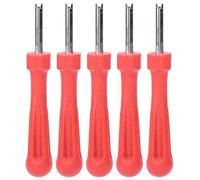 Voluxe Herramienta de extracción de válvulas de Aire, Llave de núcleo de válvula de neumático Herramienta de reparación de válvulas de Aire de Llave de núcleo de válvula de 5 Piezas para Coche