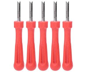 Voluxe Herramienta de extracción de válvulas de Aire, Llave de núcleo de válvula de neumático Herramienta de reparación de válvulas de Aire de Llave de núcleo de válvula de 5 Piezas para Coche