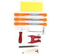 Voluxe Kit de limas de Motosierra, Herramienta de Afilado de motosierras de Alta eficiencia, tornos industriales de construcción para Aplicaciones industriales de centros de mecanizado