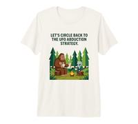 Volvamos a la Estrategia de secuestro OVNI Bigfoot Alien Camiseta Premium
