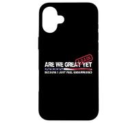¿Volvemos a ser grandes? Sin embargo, sátira política: diseño patriótico de los Estados Unidos Carcasa para iPhone 16 Plus