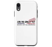 ¿Volvemos a ser grandes? Sin embargo, sátira política: diseño patriótico de los Estados Unidos Carcasa para iPhone XR