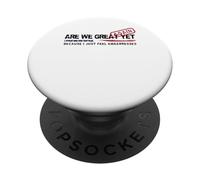 ¿Volvemos a ser grandes? Sin embargo, sátira política: diseño patriótico de los Estados Unidos PopSockets PopGrip Adhesivo